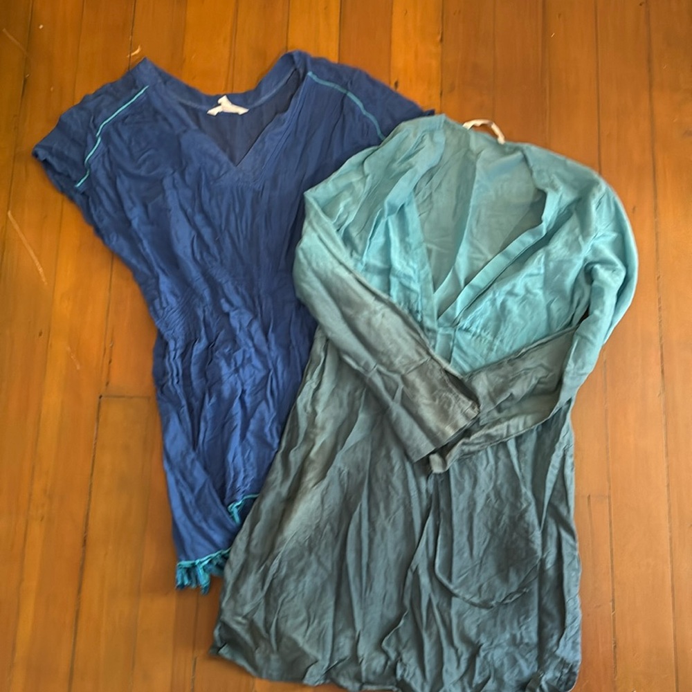 Two swimsuit cover ups both size small